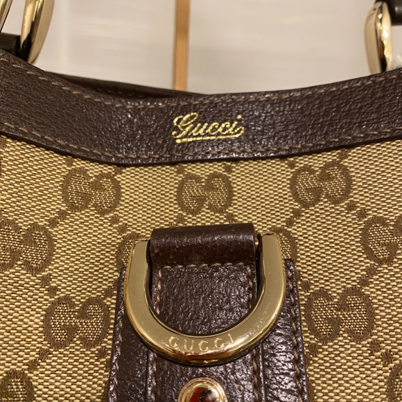 Authentic Gucci vintage canvas top handle tote bag - Picture 2 of 12